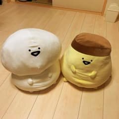 新品★お文具といっしょ　ぬいぐるみ　ビーズクッション　お文具　プリン　しまむらのサムネイル