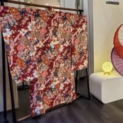 華やかな花柄振袖セット小柄子供女性洗える - メルカリ