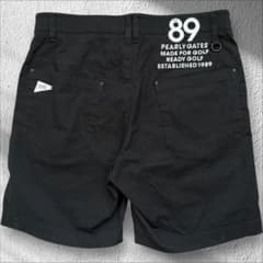 現行モデル　パーリーゲイツ　ハーフパンツ　短パン　黒　白　L〜XL相当 ブラック 現行モデル パーリーゲイツ ハーフパンツ 短パン 黒 白 M〜L相当