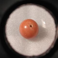 古い天然珊瑚 ルース 珠 根付け 着物 かんざし 骨董 アンティーク 