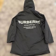 BURBERRY フード付きブラックジャケット - メルカリ
