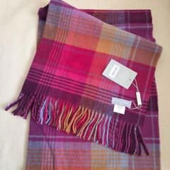 【新品未使用】ジョシュアエリス　カシミア100%　大判ストール　ホワイトデー 新品未使用】ジョシュアエリス カシミア100% 大判ストール