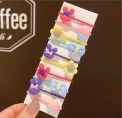 可愛いヘアゴム10本セット ヘアアクセサリー 女の子 髪飾り キッズ 子供のサムネイル