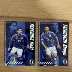 サッカー日本代表 町田浩樹 谷口彰悟 トレーディングカード 2枚セットのサムネイル