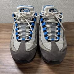 【加水分解•修理必須】NIKE エアマックス95 クリスタルブルー27cmのサムネイル