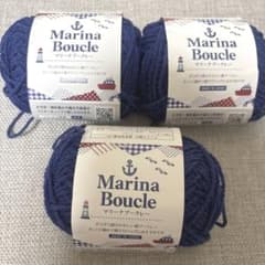 Marina Boucle セリア　マリーナブークレー ブルー 3玉 No.５のサムネイル