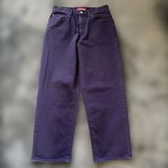 クリーニング済み！supreme Baggy Jeans パープル 紫 - メルカリ