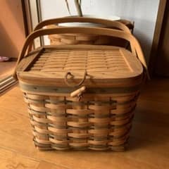 ロンガバーガーlongaberger 木製バスケット 小物入れ ヴィンテージ