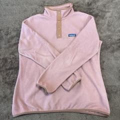 patagonia ピンクオレンジ　 フリース ハーフジップのサムネイル