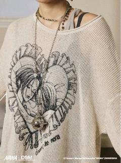 NANA 大崎ナナ ハチ ニットカーディガン 海外コラボ DSM 通気性 長袖 NANA 大崎ナナ ハチ ニットカーディガン 海外コラボ DSM 通気性