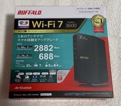 BUFFALO Wi-Fi 7 無線LANルーター WSR3600BE4P-BKのサムネイル