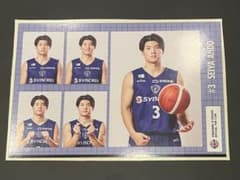 横浜ビー・コルセアーズ 安藤誓哉 証明写真風ステッカー ビーコル