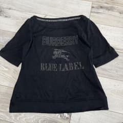 バーバリーブルーレーベル Tシャツ ロゴ ラインストーン y2k - メルカリ