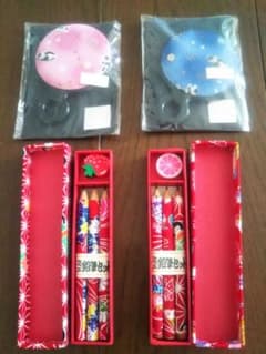鉛筆セット&手鏡2セット☆未使用