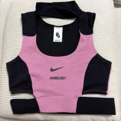 NIKE AMBUSH クロップトップ ピンク ブラック Mのサムネイル