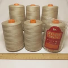 R146 #30 KINBA SPUN キンバスパンミシン糸 6本セットのサムネイル