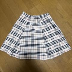 BURBERRY LONDON プリーツスカート ノバチェック 150A - メルカリ