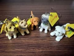 平成レトロ 犬フィギュア ストラップ 5個 - メルカリ