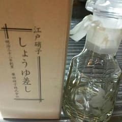 江戸切子　醤油差しのサムネイル