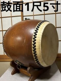 ✨値下げ】長胴太鼓1尺5寸 和太鼓 天然木くり抜き胴 - メルカリ