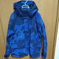 専用 A BATHING APE ZOOM CAMO スノボジャケット ブルーのサムネイル