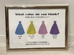 【結婚式小物】ドレス当てクイズボードのサムネイル