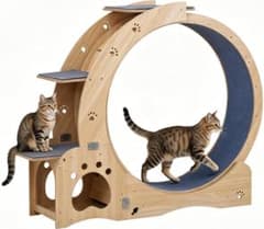 新品未使用　直径1m　猫用 ランニングホイール キャットホイール　低騒音のサムネイル