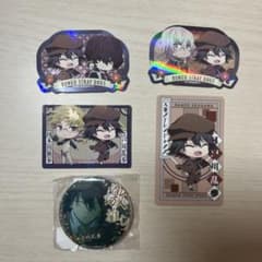 文豪ストレイドッグス 江戸川乱歩 グッズ まとめ売り 文豪ストレイドッグス 3連アクリルキーホルダー 文豪駄菓子店ver