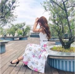 rienda WフレアFlower J/W マキシSKのサムネイル