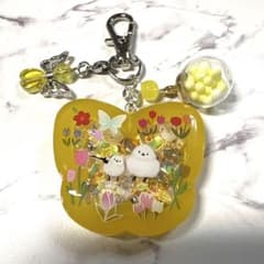 6963☆ シマエナガ シェイカー キーホルダー レジン ハンドメイド