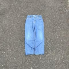 90s KANSAI MAN デニムパンツ レーヨン混 ワイドストレート メンズ 