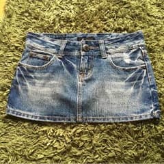 ダメージデニムミニスカート☆Sサイズのサムネイル