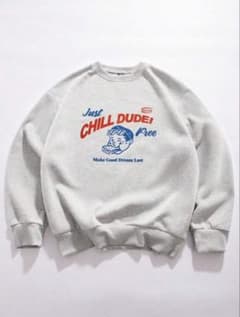 Just CHILL DUDE! スウェット グレーのサムネイル