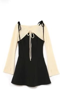 新品タグ付 ANDMARY Lamia knit set mini dressのサムネイル