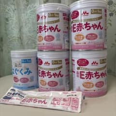明治 E赤ちゃん はぐくみ　粉ミルク 300g セットのサムネイル
