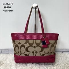 COACH】PINK POPPY gloss patent leather - メルカリ