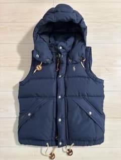【美品】ポロ・ラルフ・ローレン フード付き2wayダウンベストＭ グレー 中古・古着通販】POLO RALPH LAUREN (ポロ・ラルフローレン) ダウン