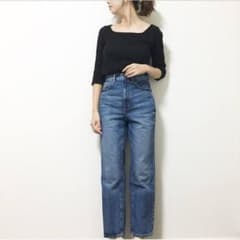 ハイウエストストレートジーンズのサムネイル