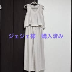 SIMPLICITÉ ベージュ ノースリーブ パンツセットアップのサムネイル