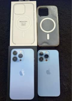 美品 iPhone13 pro シエラブルー 256G Apple純正ケース付きのサムネイル