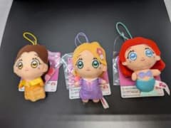 ディズニープリンセス P-PATCH！マスコット 全３種コンプリート 【新品】