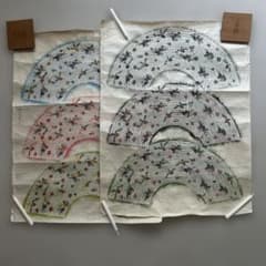 【ヴィンテージ】型染め和紙　2枚　扇子用***即購入可能