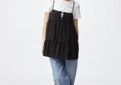 【G U】キャミソールチュニック♡XL♡ブラック♡UNIQLOしまむら好きにも♡のサムネイル