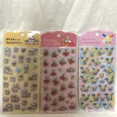 サンリオ　ぷくっとシール　キャンドゥ　マロンクリーム　ウサハナ　コロコロクリリン