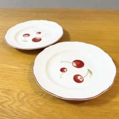 未使用・廃盤】リチャードジノリ アンティコチェリー 21cm皿 2枚