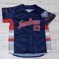 ヤクルトスワローズ　青木宣親　ユニフォーム 未使用保管品】ヤクルトスワローズ2021ユニフォームkids 130 青木宣親