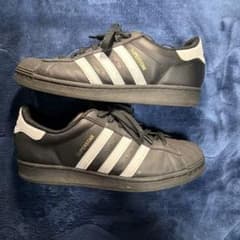adidas SUPERSTAR ブラック スニーカーのサムネイル