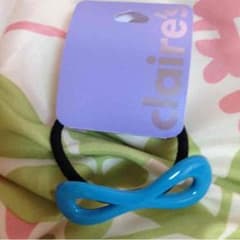 claire's 水色 ゴムのサムネイル