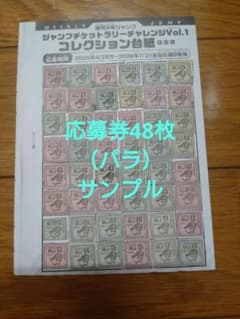 週刊少年ジャンプチケットラリー 応募券48枚 Dコース コンプリート