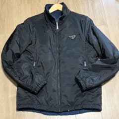 PRADA プラダ】2WAY ナイロンジャケット リバーシブル 三角ロゴ 黒